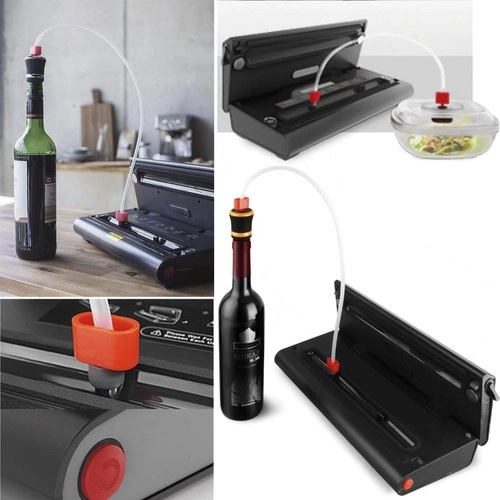 Vacuümmachine / foliesealer met schaal en rollen set RUHHY