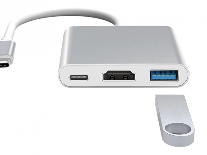 Adapter 3v1 USB-C HDMI 4K