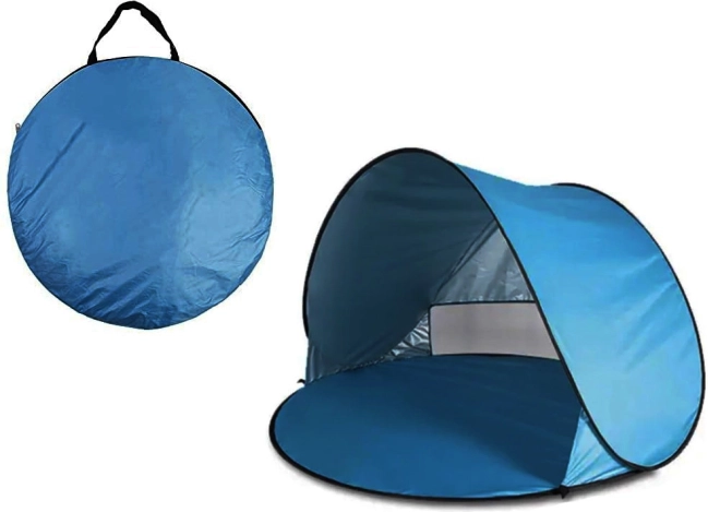 Zelfuitvouwende strandtent met UV-bescherming