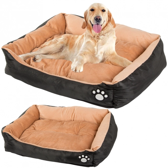 Pluche bed voor honden en katten met comfortabel kussen