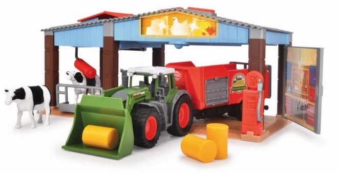 Boerderij met tractor en accessoires