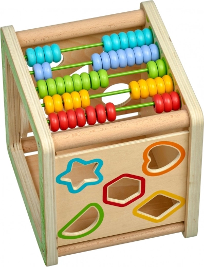 Vormenstoof en kleurrijk telraam