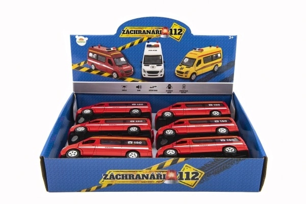 Brandweerauto met lichten 15 cm