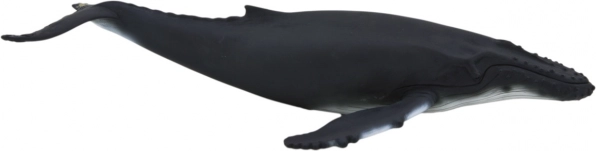 Realistische figuur van een bultrugwalvis