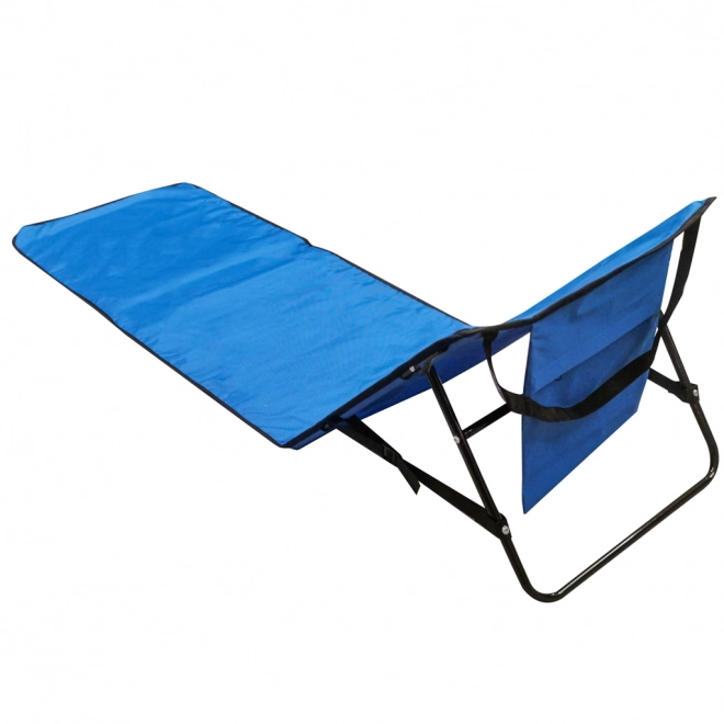 Strandmat met rugleuning - marineblauw