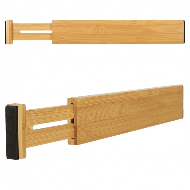 Verstelbare bamboe lade-organizer