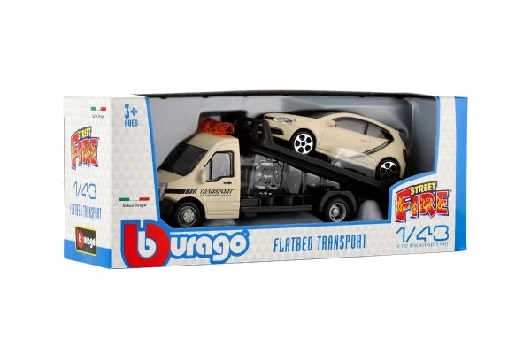Bburago 1:43 Takelwagen Flatbed Transport, verschillende soorten