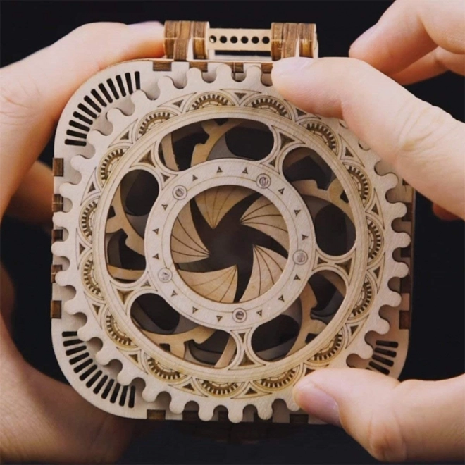 RoboTime 3D houten mechanische puzzel-sieradendoos
