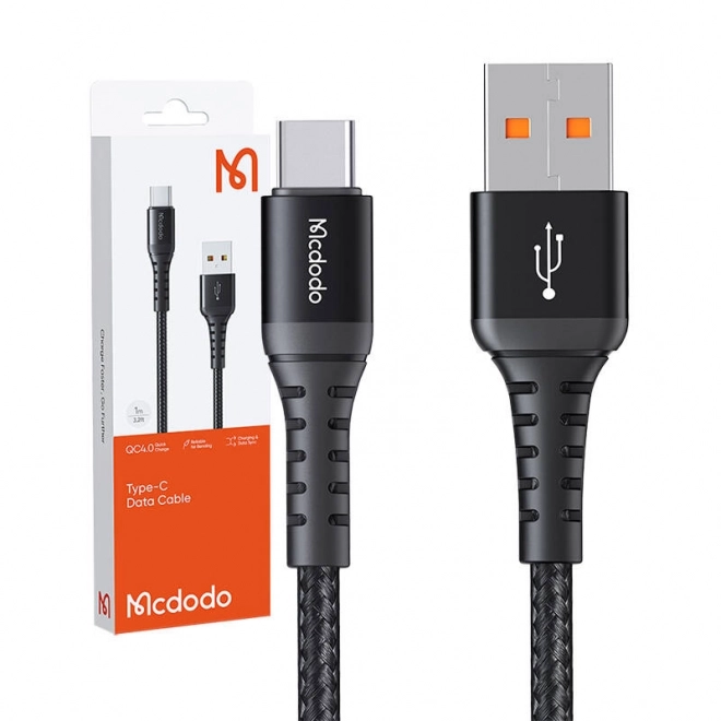 Kabel Mcdodo USB-A naar USB-C 60W 3m zwart