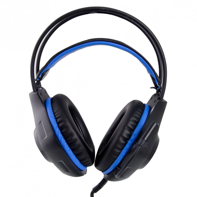 Gaming hoofdtelefoon met microfoon Deathstrike blauw