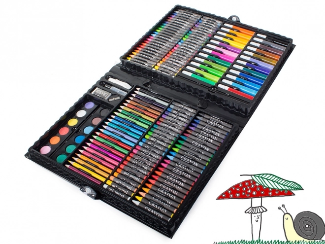Set voor kunstenaars met schilderskoffer