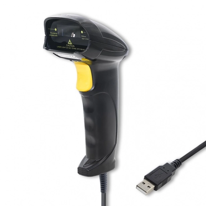 Laser Barcode Scanner 1D USB Zwart
