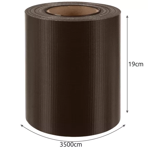 Hekband 19cmx35m 450g/m2 bruin 23702