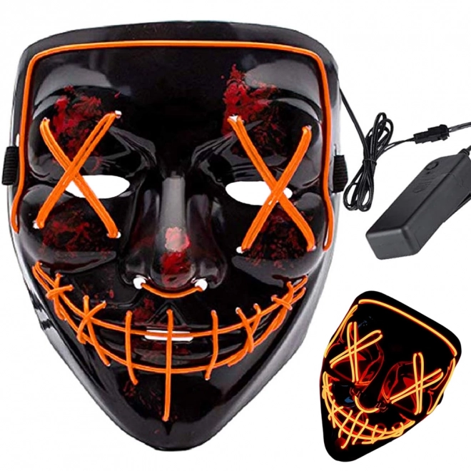Lichtgevende LED-masker schoonmaakfeest