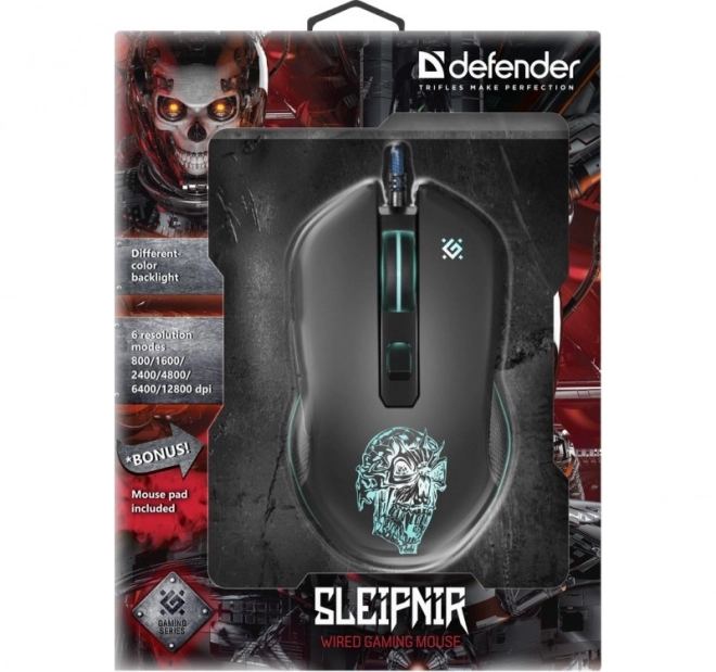 Gaming muis Defender Sleipnir GM-927 met 12800 DPI en 6 knoppen