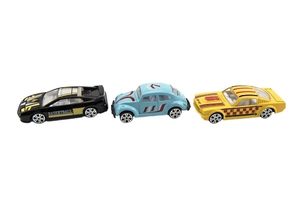 Metalen race-auto 6 cm in doosje