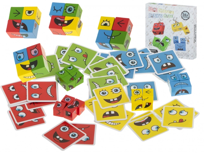 Creatieve blokken gezicht veranderend