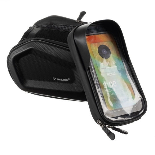 Fietstas voor telefoon met waterdichte hoes en zonnescherm