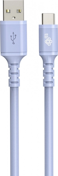 USB‑C USB-kabel siliconen 1 m paars