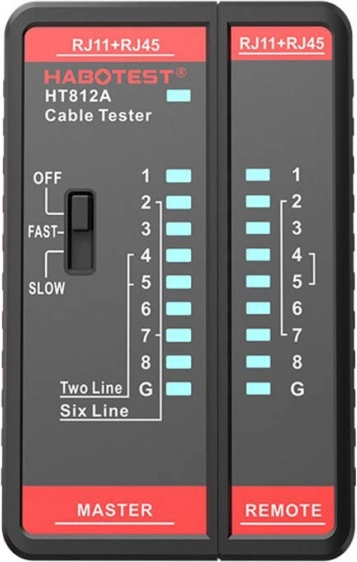 Habotest kabeltester RJ45/RJ11 Compact