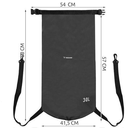 Waterdichte zak 30L zwart 23568