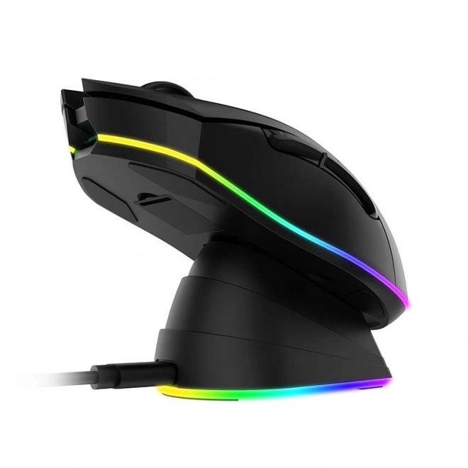Draadloze gamingmuis met RGB-verlichting en oplaadstation Dareu EM901X