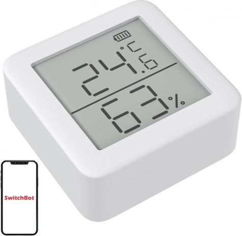 Slimme thermometer en hygrometer SWITCHBOT Meter (witte uitvoering)