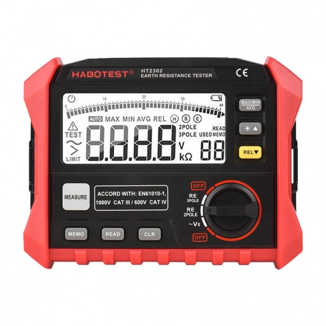 Digitale aarding weerstand tester Habotest