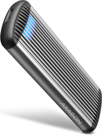 Aluminium behuizing AXAGON voor SSD M.2 SATA zonder schroeven USB 3.2 Gen 1