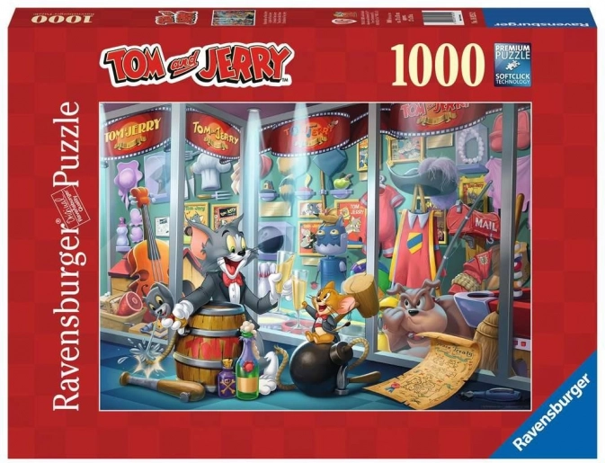2D-puzzel 1000 stukjes Tom en Jerry