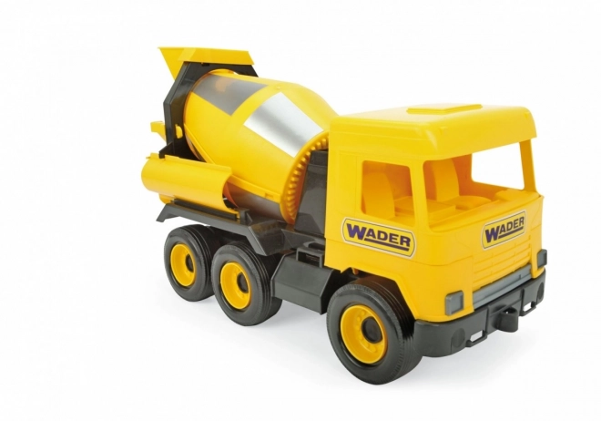 Gele Betonnen-Mixer Speelgoedmiddelgrote Truck