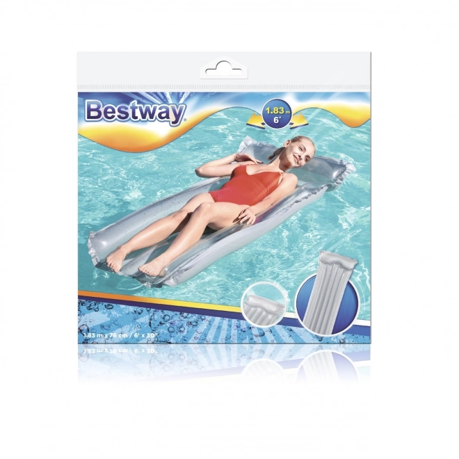 Opblaasbare matras voor op het water van Bestway grijs