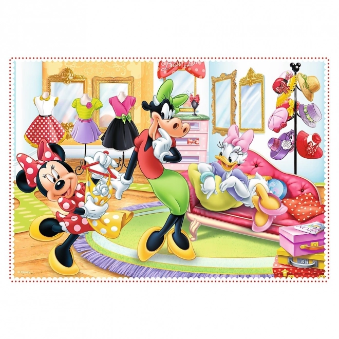 Puzzel 4in1 Minnie met vrienden