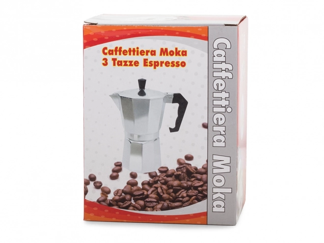 Aluminium koffiemaker voor 3 kopjes