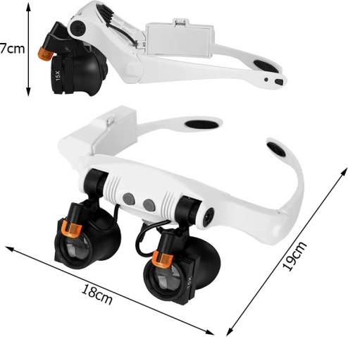Horlogemaker loep met LED-verlichting
