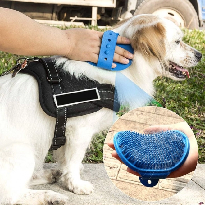 Massageborstel voor honden - groen