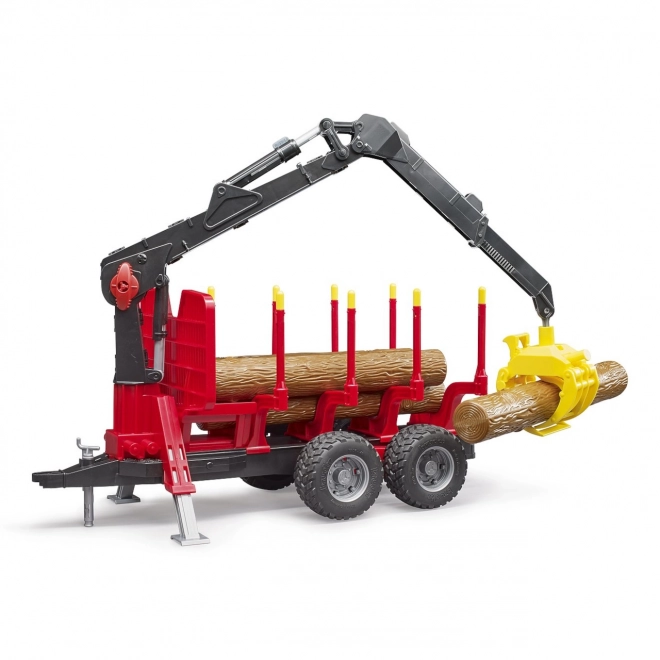 Houttransporteur Bruder met laadarm
