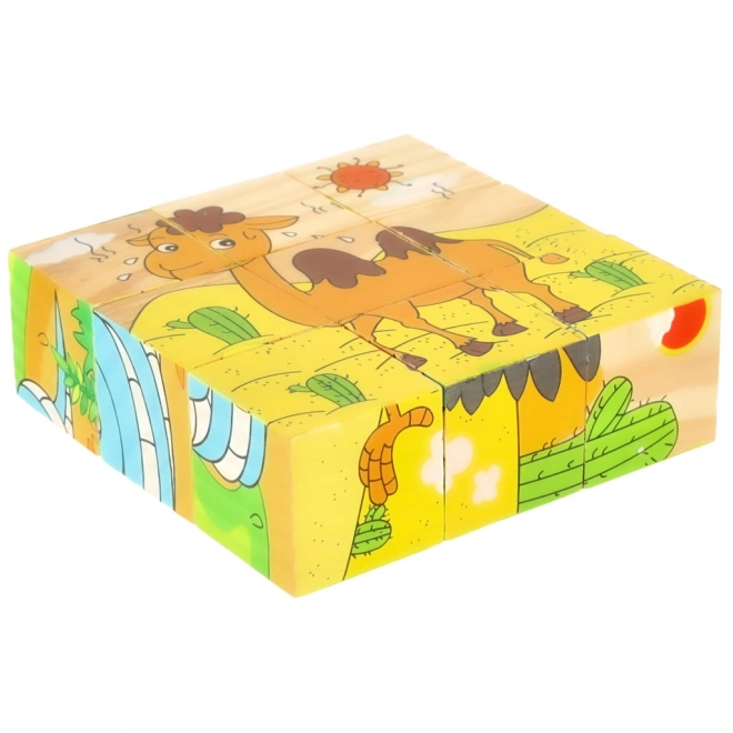 Houten Puzzel Safari 3D