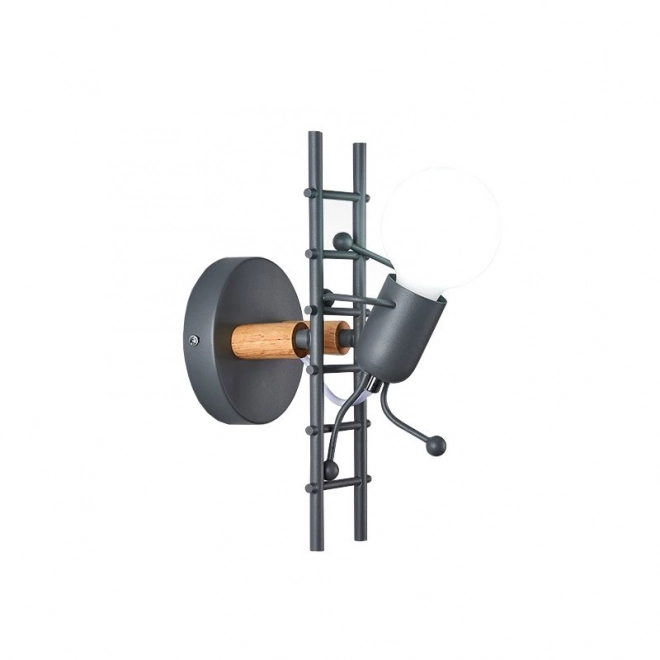 Wandlamp Loft Humanoid zwart