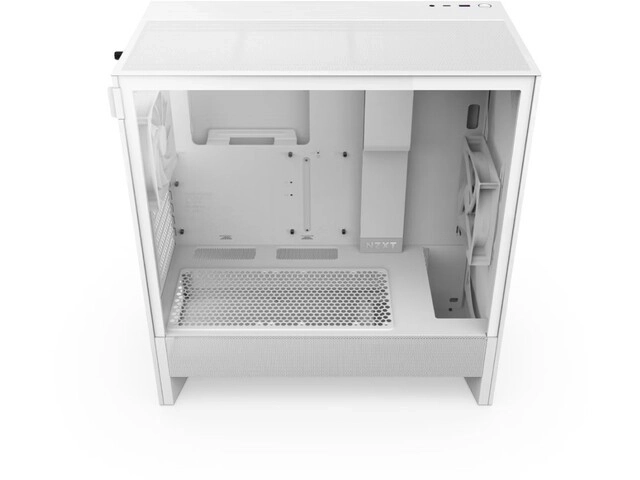 NZXT H5 Flow RGB witte PC behuizing Midi Tower met raam