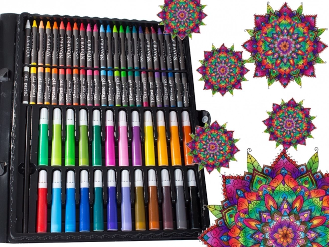 Set voor kunstenaars met schilderskoffer