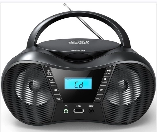 Draagbare CD-speler met USB en Bluetooth