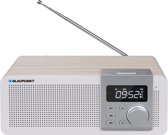 Draagbare radio-/mediaspeler met Bluetooth, FM, USB en microSD met wekker