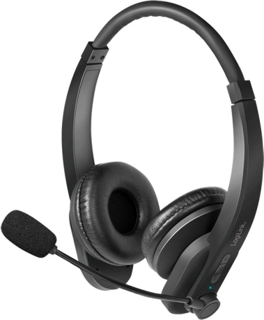 Draadloze stereohoofdtelefoon met microfoon