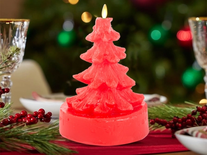 Kerstgeurkaars in de vorm van een boompje