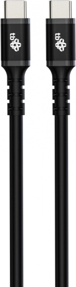 USB‑C naar USB‑C kabel 2 m siliconen zwart
