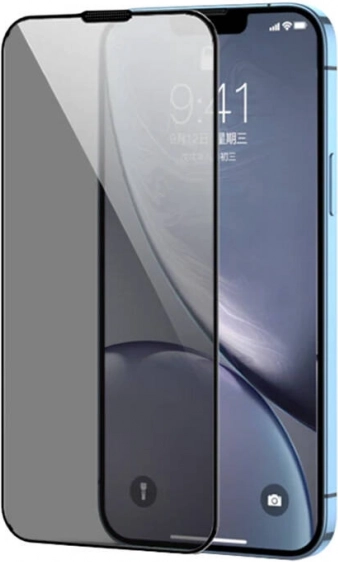 Gehard glas met zwarte rand voor iPhone 15