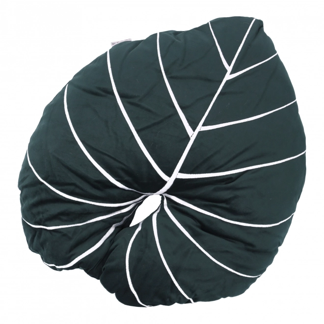 Decoratief pluche kussen in de vorm van een blad
