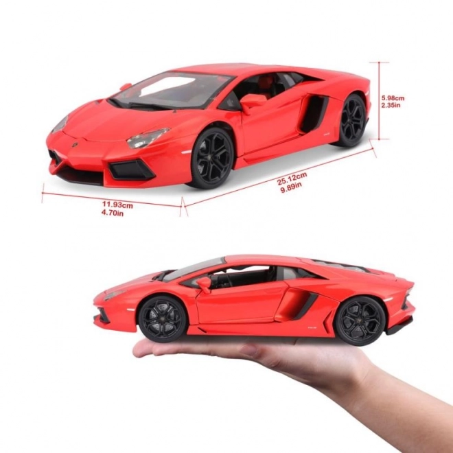 Bburago Lamborghini Aventador 1:18 oranje 18-11033