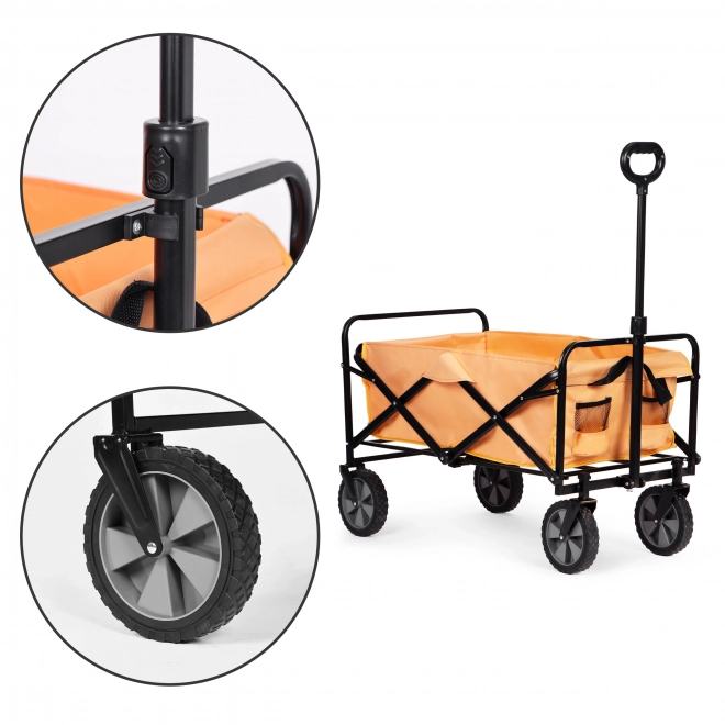 Opvouwbare transportkar MultiGarden 47x105 cm, oranje
